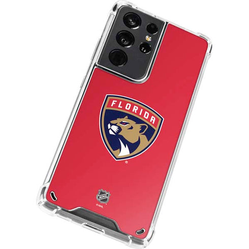 NHL Florida Panthers Logo Galaxy S21 Ultra 5G Clear Case