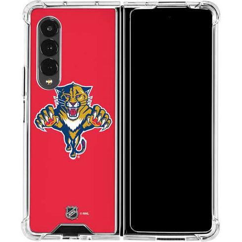 NHL Florida Panthers Logo Galaxy Z Fold4 5G Clear Case