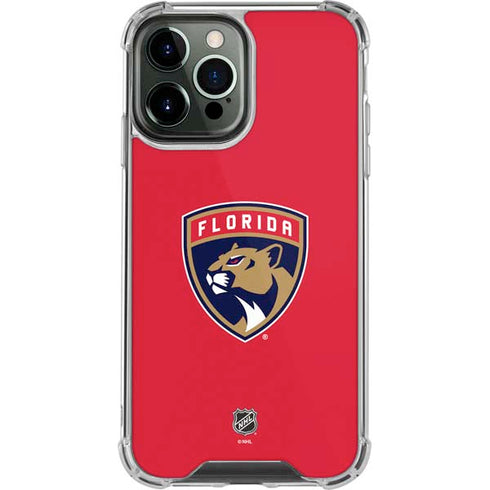 NHL Florida Panthers Logo iPhone 13 Pro Max Clear Case
