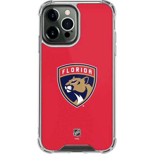 NHL Florida Panthers Logo iPhone 14 Pro Max Clear Case