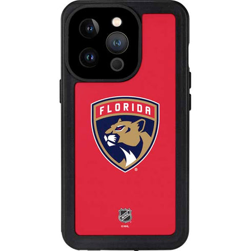 NHL Florida Panthers Logo iPhone 14 Pro Waterproof Case