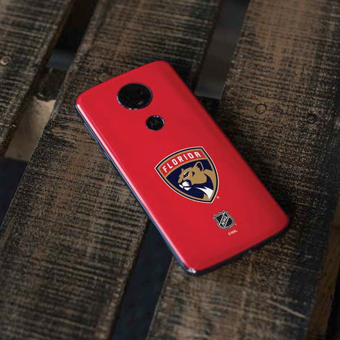 NHL Florida Panthers Logo Moto E5 Plus Skin