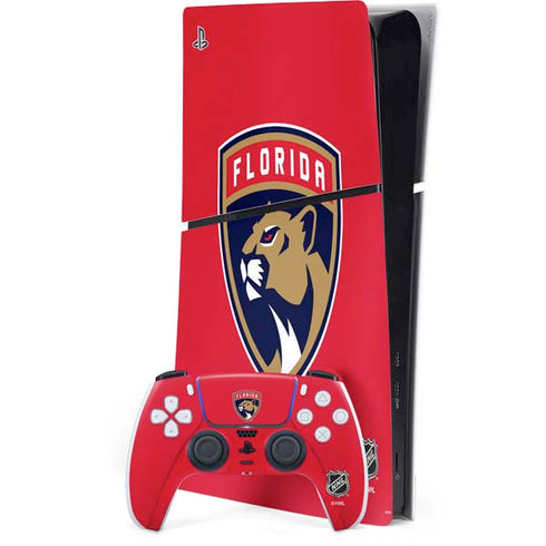 NHL Florida Panthers Logo PS5 Slim Digital Edition Console Skin