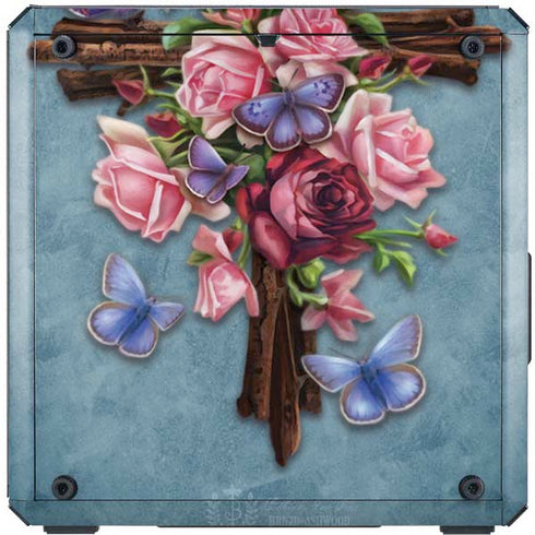 Brigid Ashwood Flower Cross Cooler Master MasterBox Q300L Mini Tower Skin