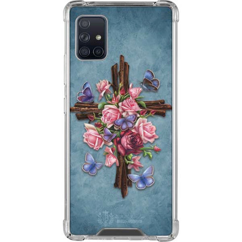 Brigid Ashwood Flower Cross Galaxy A51 5G Clear Case