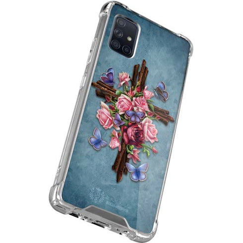 Brigid Ashwood Flower Cross Galaxy A51 5G Clear Case