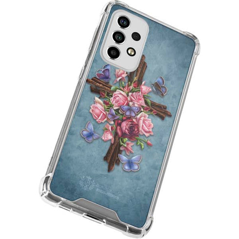 Brigid Ashwood Flower Cross Galaxy A53 5G Clear Case