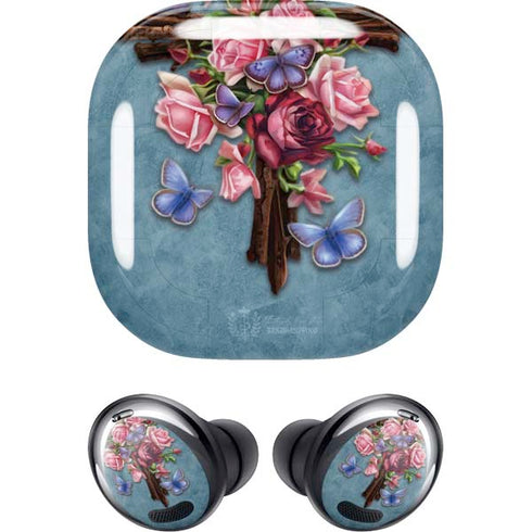 Brigid Ashwood Flower Cross Galaxy Buds Pro Skin