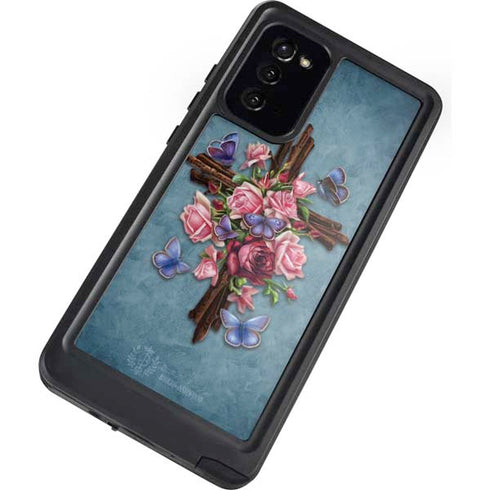 Brigid Ashwood Flower Cross Galaxy Note20 5G Waterproof Case