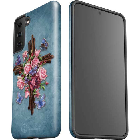 Brigid Ashwood Flower Cross Galaxy S21 FE Pro Case