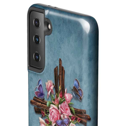 Brigid Ashwood Flower Cross Galaxy S21 Plus 5G Pro Case