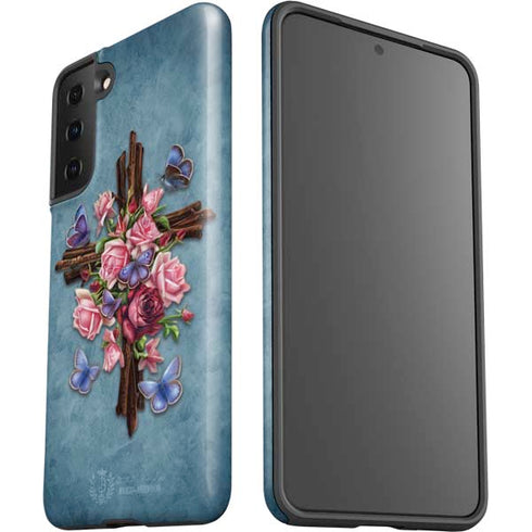 Brigid Ashwood Flower Cross Galaxy S21 Plus 5G Pro Case