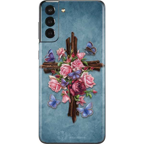 Brigid Ashwood Flower Cross Galaxy S21 Plus 5G Skin