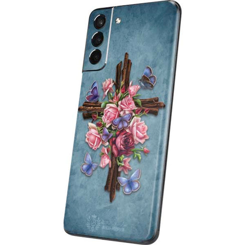 Brigid Ashwood Flower Cross Galaxy S21 Plus 5G Skin
