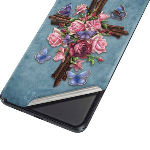 Brigid Ashwood Flower Cross Galaxy S21 Plus 5G Skin