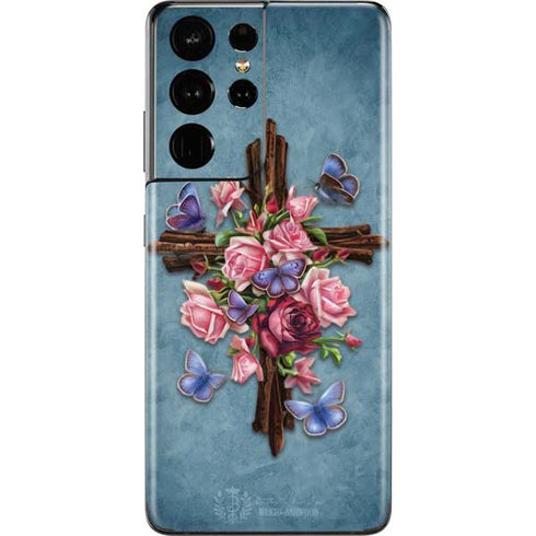 Brigid Ashwood Flower Cross Galaxy S21 Ultra 5G Skin