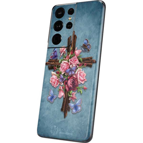 Brigid Ashwood Flower Cross Galaxy S21 Ultra 5G Skin