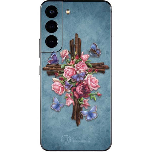 Brigid Ashwood Flower Cross Galaxy S22 Skin