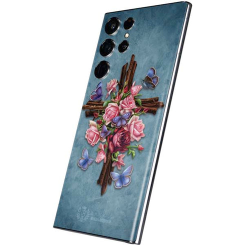 Brigid Ashwood Flower Cross Galaxy S22 Ultra Skin