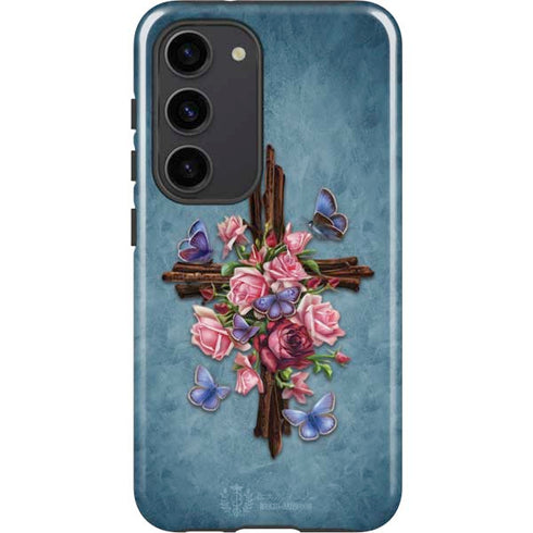 Brigid Ashwood Flower Cross Galaxy S23 Pro Case