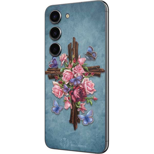 Brigid Ashwood Flower Cross Galaxy S23 Skin