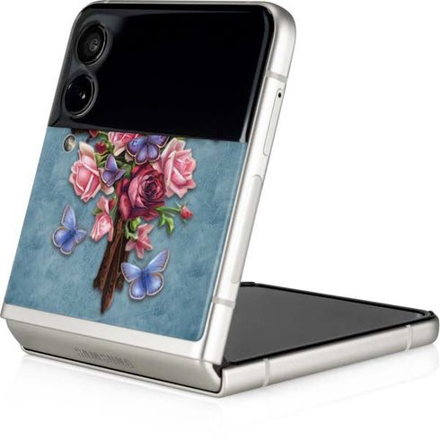 Brigid Ashwood Flower Cross Galaxy Z Flip3 5G Skin