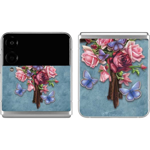Brigid Ashwood Flower Cross Galaxy Z Flip4 5G Skin