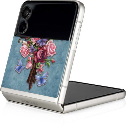 Brigid Ashwood Flower Cross Galaxy Z Flip4 5G Skin