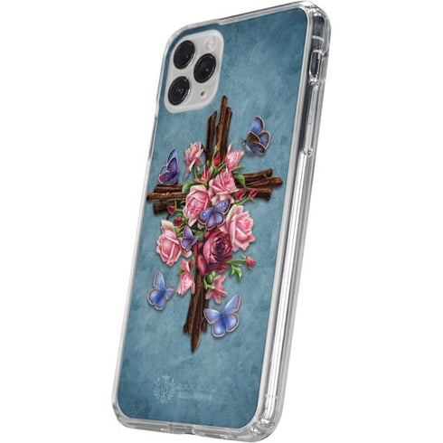 Flower Cross by Brigid Ashwood iPhone 11 Pro Clear Case