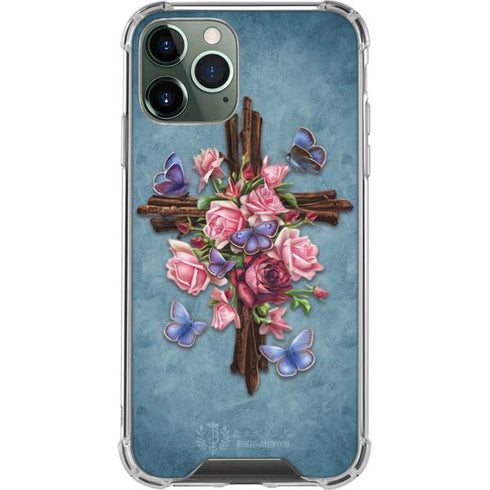 Flower Cross by Brigid Ashwood iPhone 11 Pro Max Clear Case