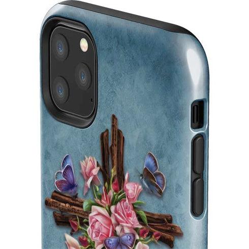 Brigid Ashwood Flower Cross iPhone 11 Pro Max Impact Case