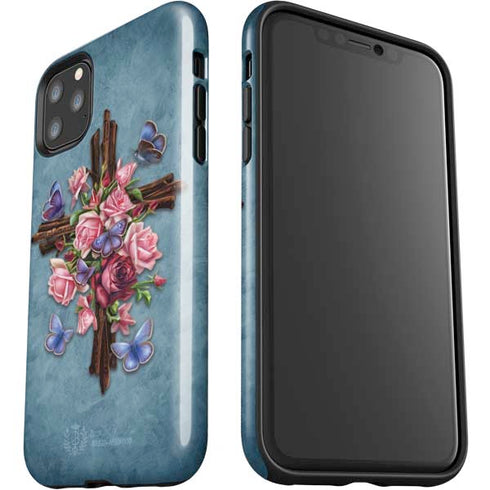 Brigid Ashwood Flower Cross iPhone 11 Pro Max Impact Case