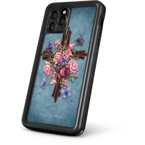 Brigid Ashwood Flower Cross iPhone 11 Pro Max Waterproof Case