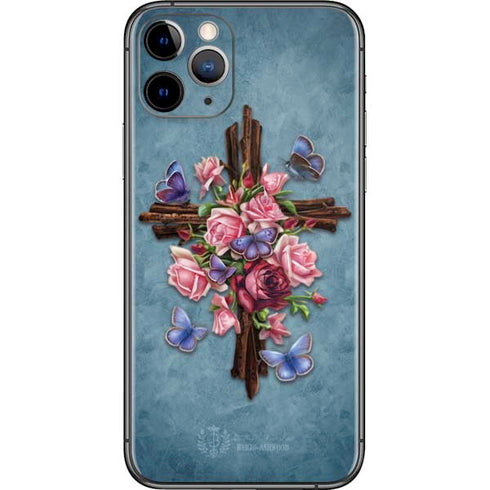 Brigid Ashwood Flower Cross iPhone 11 Pro Skin