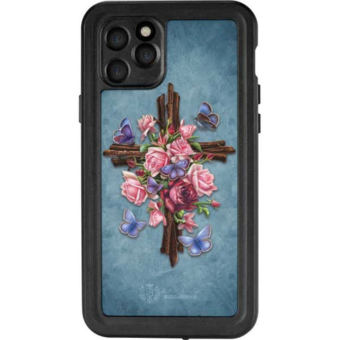 Brigid Ashwood Flower Cross iPhone 11 Pro Waterproof Case