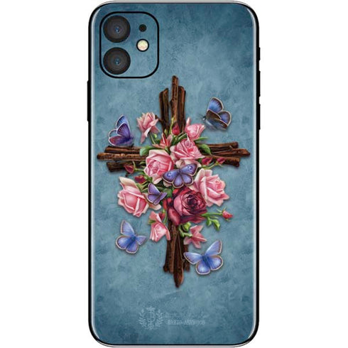 Brigid Ashwood Flower Cross iPhone 11 Skin