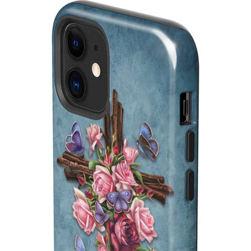Brigid Ashwood Flower Cross iPhone 12 Impact Case