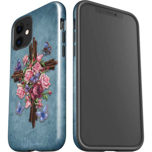 Brigid Ashwood Flower Cross iPhone 12 Impact Case