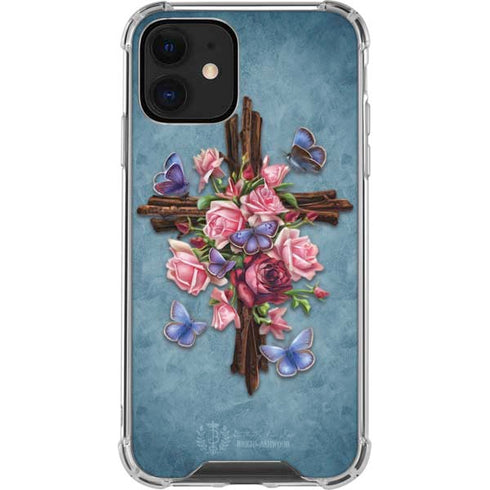 Brigid Ashwood Flower Cross iPhone 12 Mini Clear Case