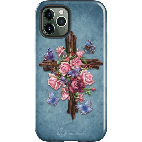 Brigid Ashwood Flower Cross iPhone 12 Pro Impact Case