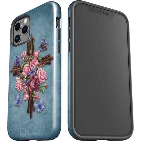 Brigid Ashwood Flower Cross iPhone 12 Pro Impact Case