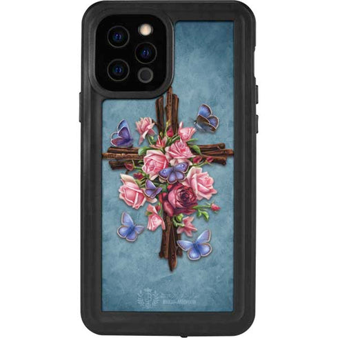 Brigid Ashwood Flower Cross iPhone 12 Pro Waterproof Case