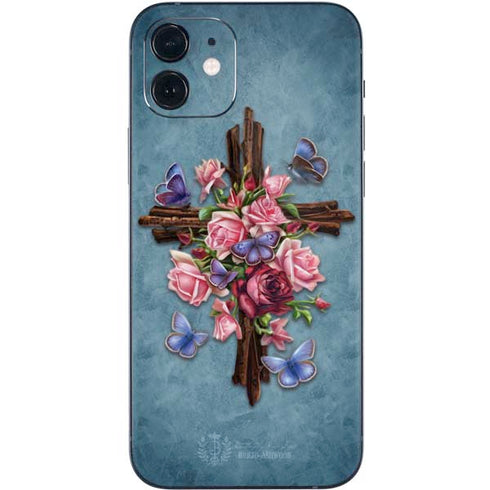 Brigid Ashwood Flower Cross iPhone 12 Skin