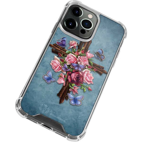 Brigid Ashwood Flower Cross iPhone 13 Pro Clear Case
