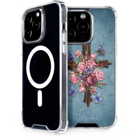 Brigid Ashwood Flower Cross iPhone 13 Pro MagSafe Case