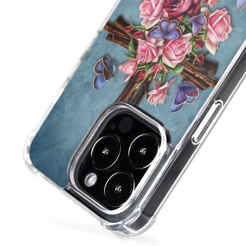 Brigid Ashwood Flower Cross iPhone 14 Pro Max MagSafe Case