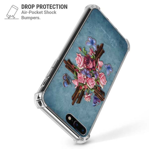 Flower Cross by Brigid Ashwood iPhone 7/8 Plus Clear Case