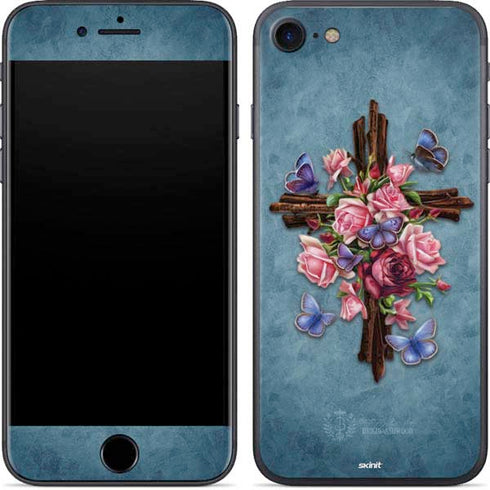 Brigid Ashwood Flower Cross iPhone 8 Skin