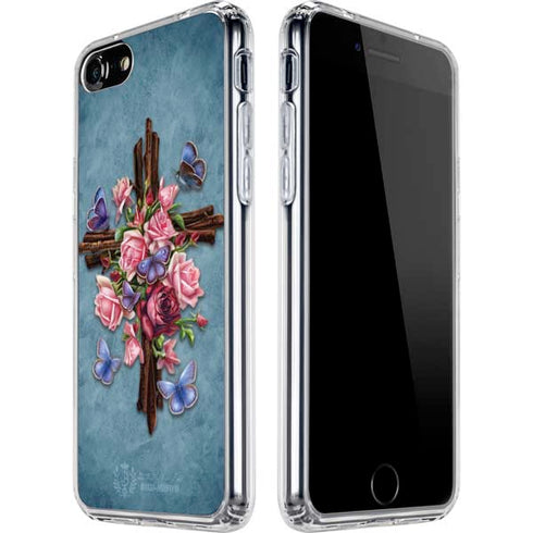 Brigid Ashwood Flower Cross iPhone SE (2nd & 3rd Gen) Clear Case