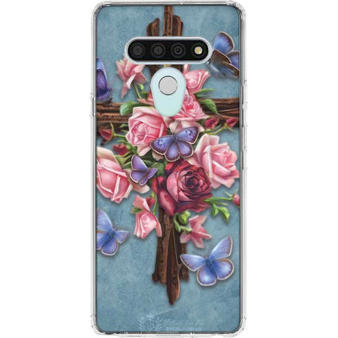Flower Cross by Brigid Ashwood LG Stylo 6 Clear Case